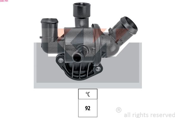 KW 580 791 - Термостат, охлаждающая жидкость autodnr.net