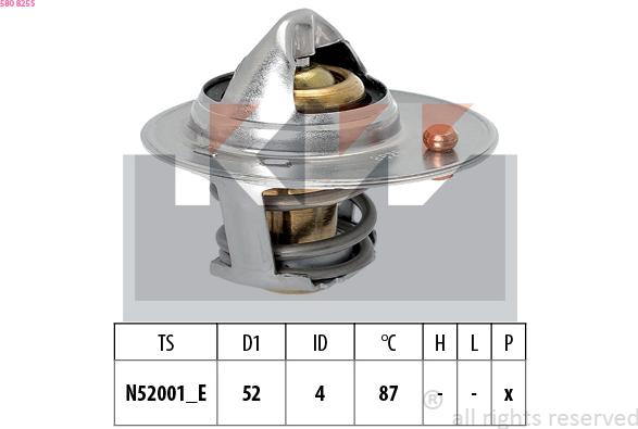 KW 580 825S - Термостат, охлаждающая жидкость autodnr.net