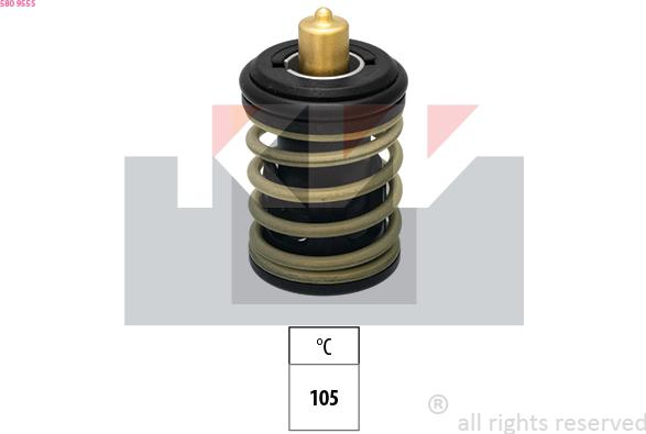 KW 580 955S - Термостат, охлаждающая жидкость autodnr.net