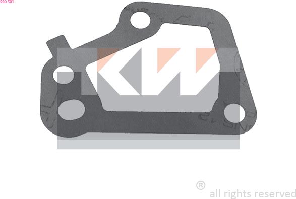 KW 590 501 - Прокладка, термостат autocars.com.ua