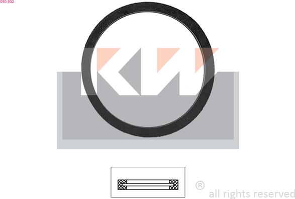 KW 590 502 - Прокладка, термостат autodnr.net