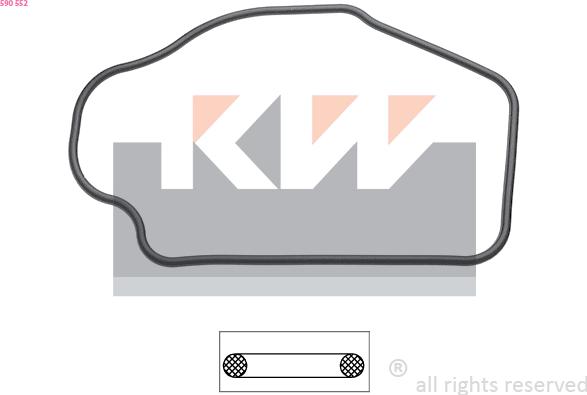 KW 590 552 - Прокладка, термостат avtokuzovplus.com.ua