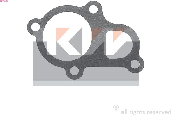 KW 590 589 - Прокладка, термостат autocars.com.ua