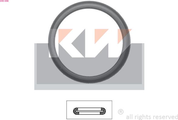 KW 590 598 - Прокладка, термостат autodnr.net
