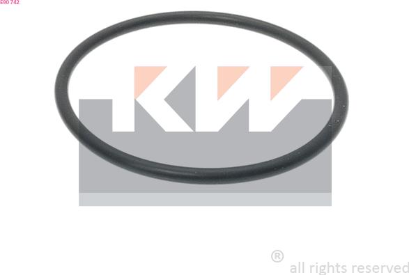 KW 590 742 - Прокладка, термостат autocars.com.ua