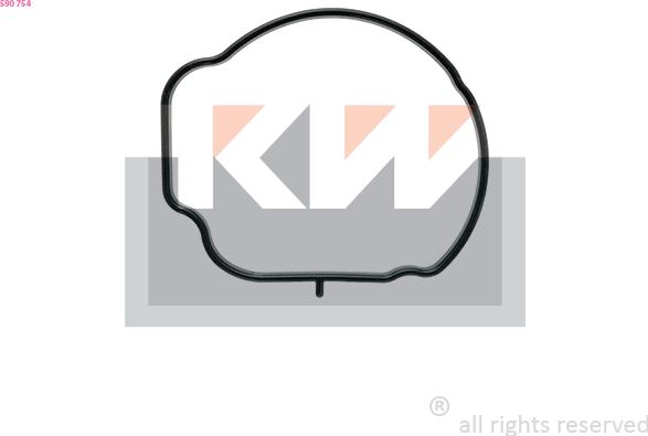 KW 590 754 - Прокладка, термостат autocars.com.ua