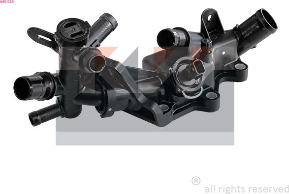 KW 660 026 - Фланець охолоджуючої рідини autocars.com.ua