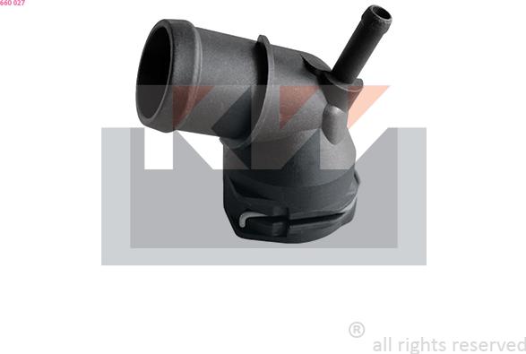 KW 660 027 - Фланець охолоджуючої рідини autocars.com.ua
