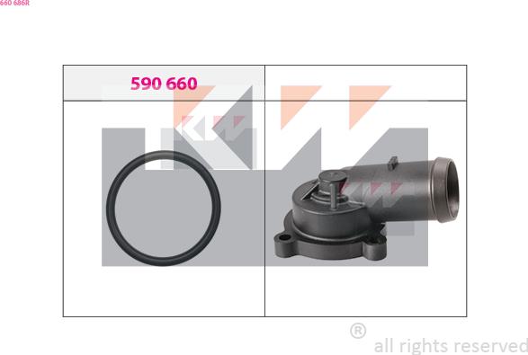 KW 660 686R - Фланець охолоджуючої рідини autocars.com.ua