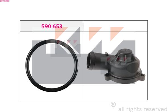 KW 660 689R - Фланець охолоджуючої рідини autocars.com.ua