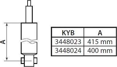 KYB 3448023 - Амортизатор autodnr.net