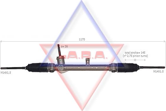 LA.R.A. 190044 - Рульовий механізм, рейка autocars.com.ua