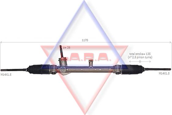 LA.R.A. 190056 - Рульовий механізм, рейка autocars.com.ua