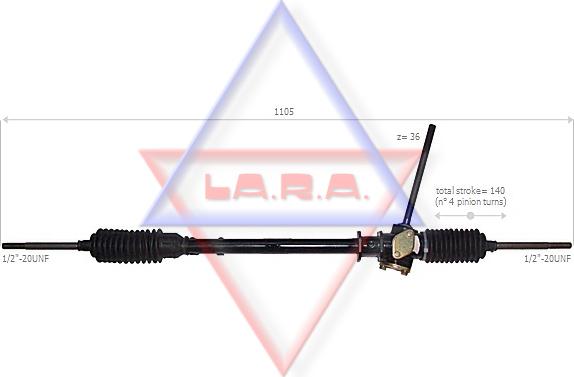 LA.R.A. 200015 - Рульовий механізм, рейка autocars.com.ua