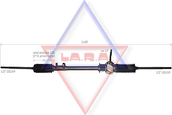 LA.R.A. 200509 - Рульовий механізм, рейка autocars.com.ua
