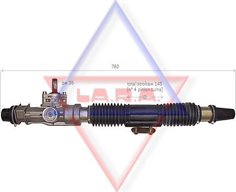 LA.R.A. 230002 - Рульовий механізм, рейка autocars.com.ua