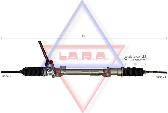 LA.R.A. 280007 - Рулевой механизм, рейка autodnr.net