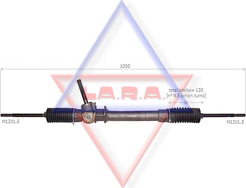 LA.R.A. 290002 - Рульовий механізм, рейка autocars.com.ua