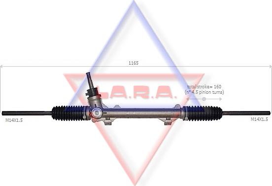 LA.R.A. 300019 - Рульовий механізм, рейка autocars.com.ua