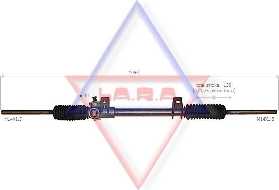 LA.R.A. 310010 - Рульовий механізм, рейка autocars.com.ua