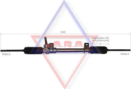 LA.R.A. 310042 - Рульовий механізм, рейка autocars.com.ua