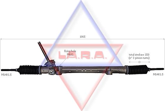 LA.R.A. 310045 - Рульовий механізм, рейка autocars.com.ua