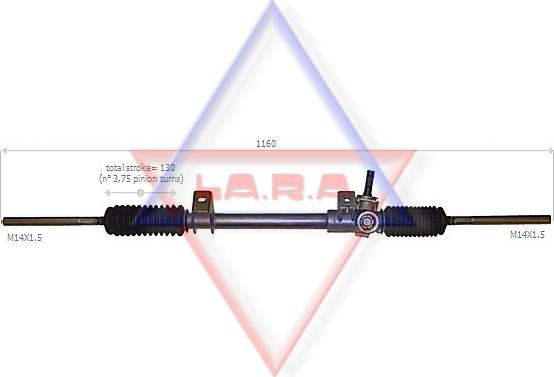 LA.R.A. 310526 - Рулевой механизм, рейка autodnr.net