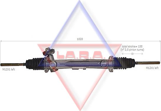 LA.R.A. 360003 - Рульовий механізм, рейка autocars.com.ua