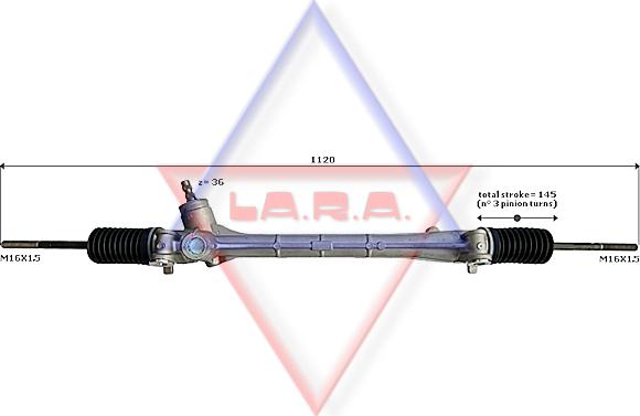 LA.R.A. 370014 - Рульовий механізм, рейка autocars.com.ua