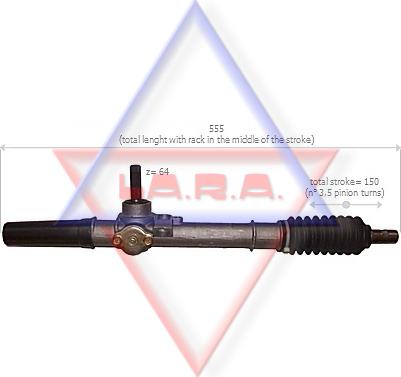 LA.R.A. 400001 - Рульовий механізм, рейка autocars.com.ua
