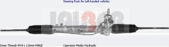 Lauber 66.1001 - Рульовий механізм, рейка autocars.com.ua