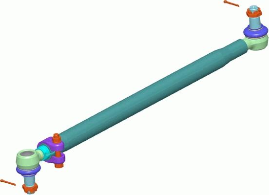 Lemförder 38238 01 - Поздовжня рульова тяга autocars.com.ua