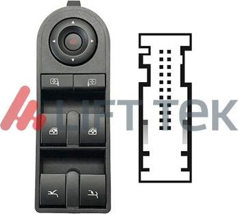 Lift-Tek LTOPB76005 - Вимикач, стеклолод'емнік autocars.com.ua