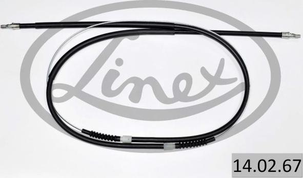 Linex 14.02.67 - Тросик, cтояночный тормоз autodnr.net