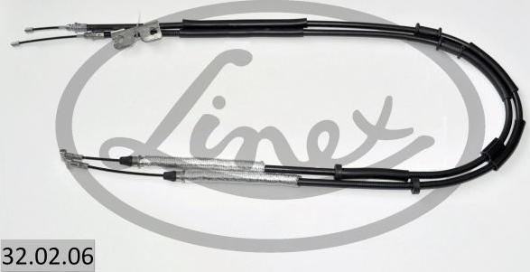 Linex 32.02.06 - Трос, гальмівна система autocars.com.ua