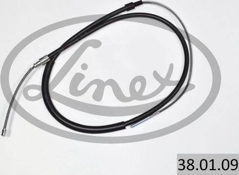 Linex 38.01.09 - Трос, гальмівна система autocars.com.ua