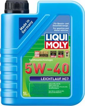Liqui Moly 1346 - Масло мотор Leichtlauf HC7 5W-40 1 л. autodnr.net