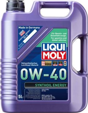 Liqui Moly 9515 - Масло мотор Synthoil Energy 0W-40 5 л. autodnr.net