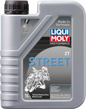 Liqui Moly 1504 - Масло мотор Motorbike 2T Street Полусинтетическое  1 л. autodnr.net