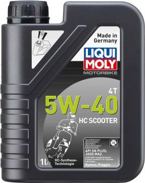 Liqui Moly 20829 - Масло мотор Motorbike 4T 5W-40 HC Scooter HC-синтетическое   1 л. autodnr.net