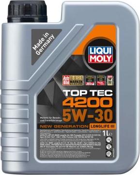Liqui Moly 8972 - Масло мотор Top Tec 4200 5W-30  1 л. autodnr.net