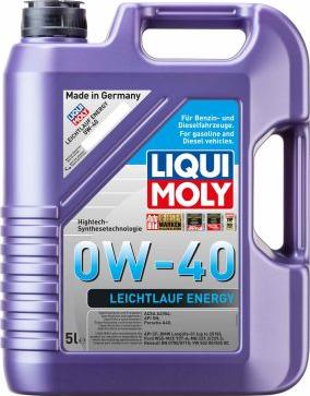 Liqui Moly 21223 - Leichtlauf Energy 0W-40  5л autodnr.net