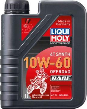 Liqui Moly 3053 - Масло мотор Motorbike 4T Synth 10W-60 Offroad Race Cинтетическое  1 л. autodnr.net