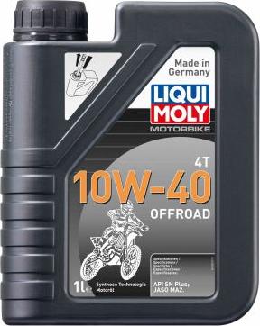 Liqui Moly 3055 - Масло мотор Motorbike 4T 10W-40 Offroad HC-синтетическое 1 л. autodnr.net