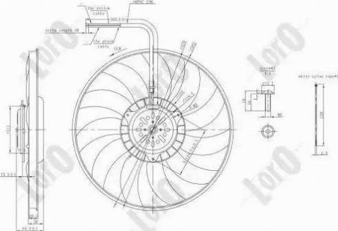 Loro 003-014-0001 - Вентилятор радіатора Audi A6-A4 1.6-2.0 FSI 00-04 autocars.com.ua