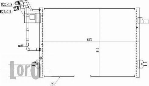 Loro 003-016-0002 - Конденсатор кондиционера autodnr.net