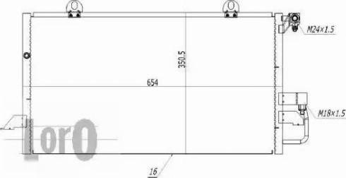 Loro 003-016-0003 - Конденсатор кондиционера autodnr.net