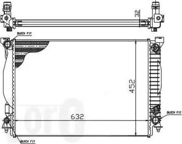 Loro 003-017-0017 - Радіатор, охолодження двигуна autocars.com.ua