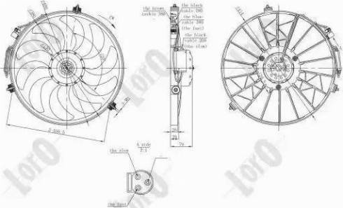 Loro 004-014-0002 - Вентилятор, охолодження двигуна autocars.com.ua