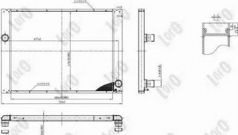 Loro 004-017-0042-B - Радіатор, охолодження двигуна autocars.com.ua